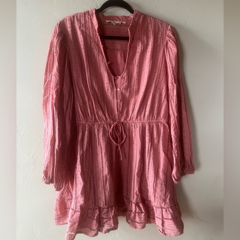 Anthropologie forever that girl eyelet mini dress